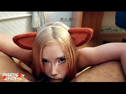 ❤️ Kitsune κατάποση κόκορας και σπέρμα στο στόμα της ❤️ Ανώμαλο πορνό ❌️❤